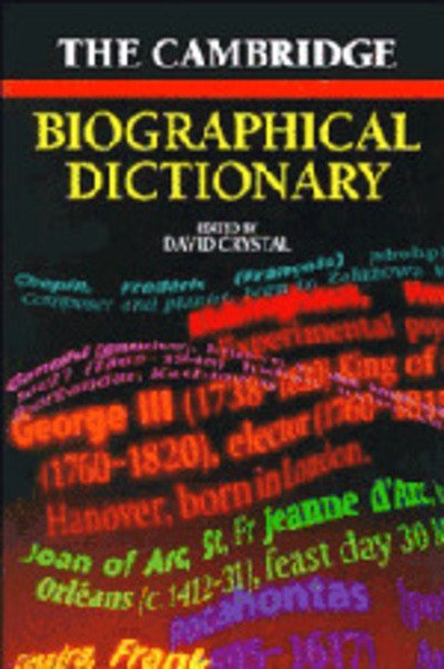Cover for David Crystal · Cambridge Biographical Dictionary (Pocketbok) (1996)
