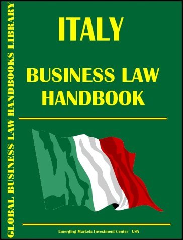 Cover for USA International Business Publications · Italy Business Law Handbook (Paperback Book) (2009)