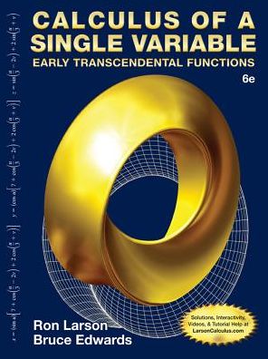 Cover for Ron Larson · Student Solutions Manual for Larson / Edwards' Calculus of a Single  Variable: Early Transcendental Functions, 6th (Taschenbuch) [6 Revised edition] (2014)