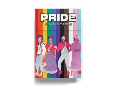 Cover for Pride playing cards: Icons of the LGBTQ+ community (Flashcards) (2022)