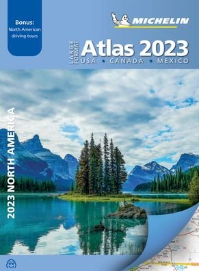 Cover for Michelin · Large Format Atlas 2023 USA - Canada - Mexico (A3-Paperback) (Spiral Book) [12th edition] (2022)