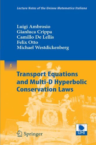 Cover for Luigi Ambrosio · Transport Equations and Multi-D Hyperbolic Conservation Laws - Lecture Notes of the Unione Matematica Italiana (Paperback Book) [2008 edition] (2008)