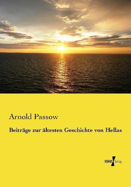 Cover for Passow · Beiträge zur ältesten Geschichte (Book)