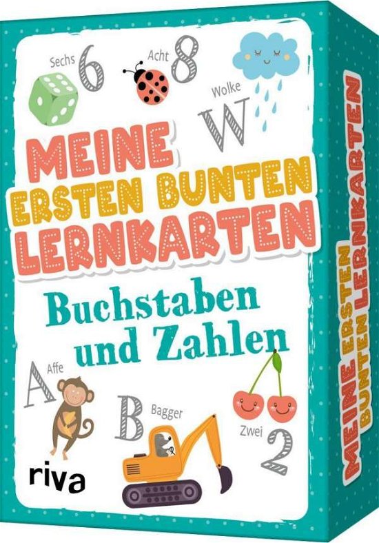 Cover for Riva Verlag · Meine ersten bunten Lernkarten - Buchstaben und Zahlen (SPIEL) (2021)