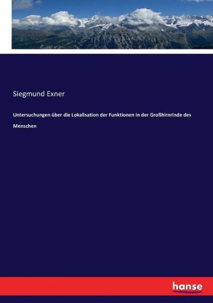 Cover for Exner · Untersuchungen über die Lokalisat (Buch) (2016)