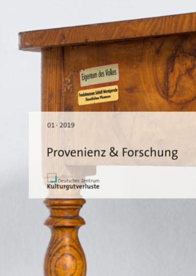 Cover for Sandstein Verlag · Provenienz &amp; Forschung (Paperback Book) (2019)