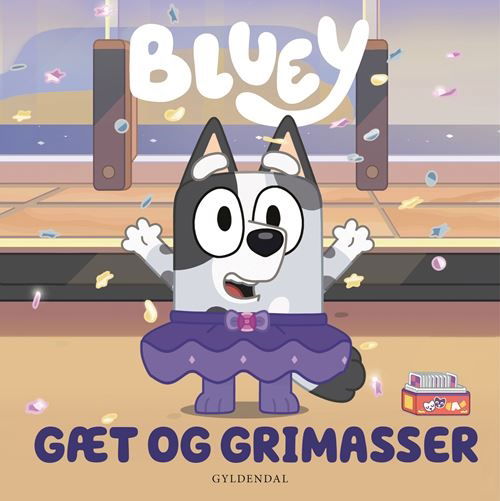 Cover for Ludo Studio Pty Ltd · Bluey: Bluey – Gæt og grimasser (Cardboard Book) [1st edition] (2024)