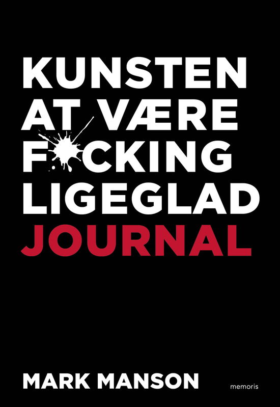 Cover for Mark Manson · Kunsten at være fucking ligeglad Journal (Inbunden Bok) [1:a utgåva] (2022)