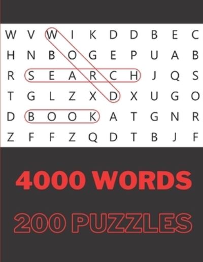 Cover for Badreddine Design · Word Search Book for Adults - 200 Puzzles - 4000 Words (Paperback Book) (2021)