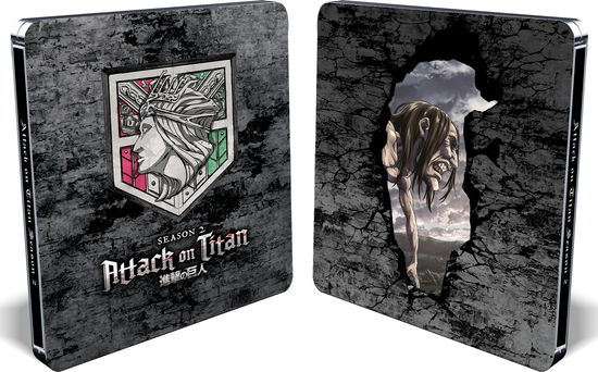 Cover for Attack on Titan: Season 2 Complete (Blu-ray) [Steelbook edition] (2024)