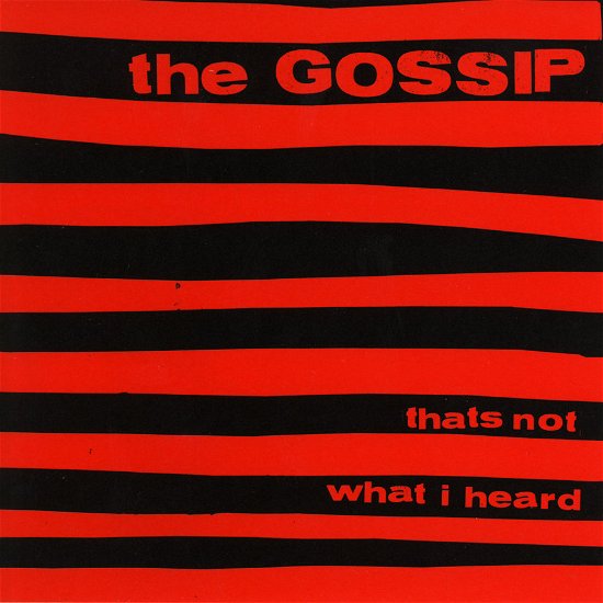 Cover for Gossip · That's Not What I Heard (LP) [Limited Red Apple Vinyl Reissue edition] (2024)