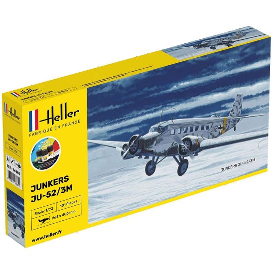 1/72 Starter Kit Junkers Ju-52/3m - Heller - Marchandise - MAPED HELLER JOUSTRA - 3279510563801 - 