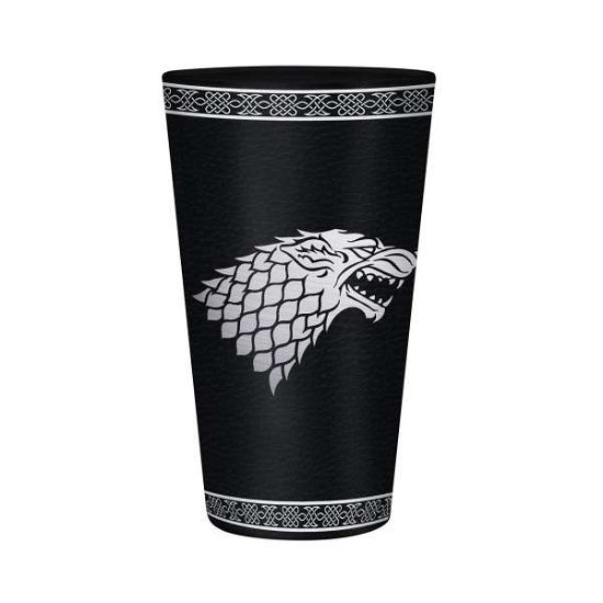 Cover for Glass · GAME OF THRONES - Glass XXL 400ml - Stark (MERCH) (2019)