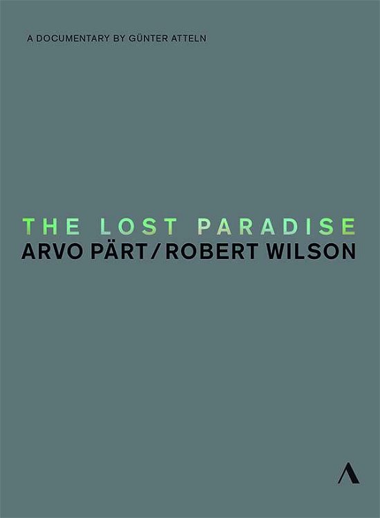 Cover for Arvo Pärt · Arvo Part: Adam's Passion / Lost Paradise (DVD) (2018)