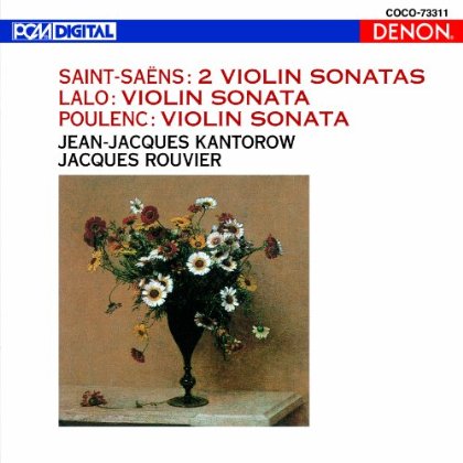 Cover for Jean-jacques Kantorow · Saint-Saens / Lalo / Poulenc: Violin Sonatas (CD) (2012)