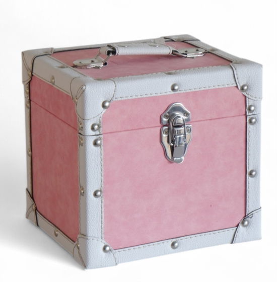 Cover for Pink Cloth · 7 Inch 50 Record Storage Carry Case Pink Fabric (Vinyl Accessory)