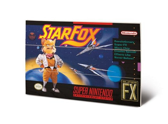 Cover for Super Nintendo · SUPER NINTENDO - Star Fox - Wood Print 20x29.5cm (Toys)