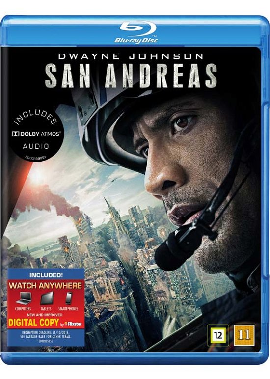 Cover for Dwayne Johnson · San Andreas (Blu-ray) (2015)