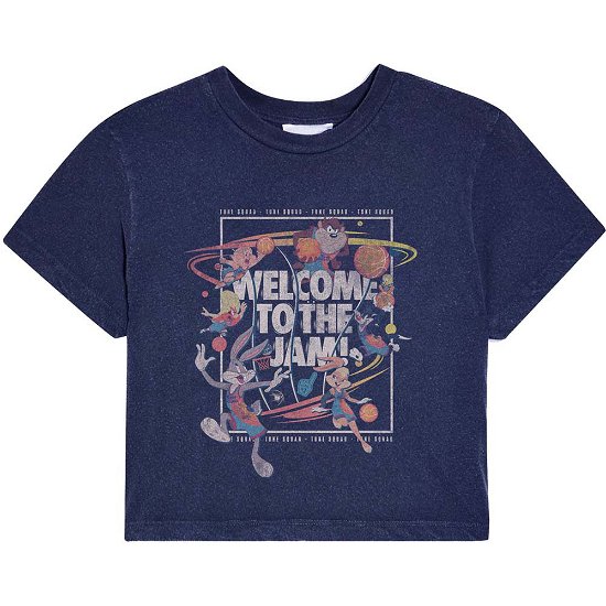 Cover for Space Jam · Space Jam Ladies T-Shirt: Space Jam 2: Welcome To The Jam (Cropped) (T-shirt) [size S] [Blue - Ladies edition]
