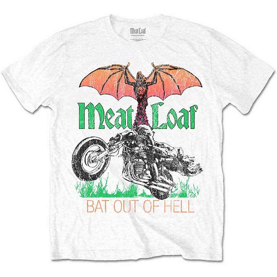 Meat Loaf Unisex T-Shirt: Bat Out Of Hell - Meat Loaf - Koopwaar -  - 5056561061801 - 