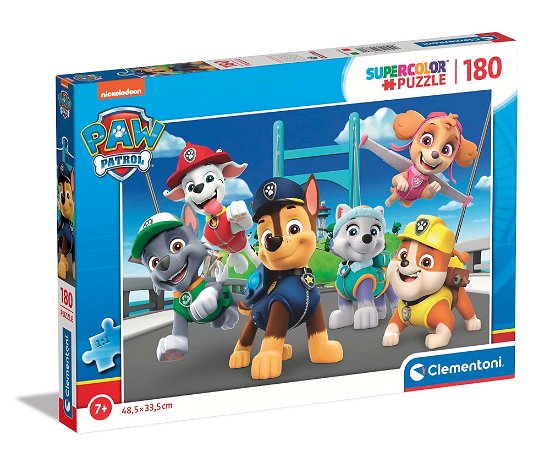 Cover for Clementoni · Puslespil Paw Patrol, Super, 180 brikker (Puslespill) (2023)