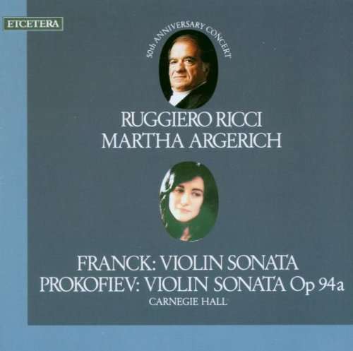 Franck / Prokofiev: Violin Sonatas - Ricci, Ruggiero / Martha Argerich - Music - ETCETERA - 8711525103801 - February 5, 2021