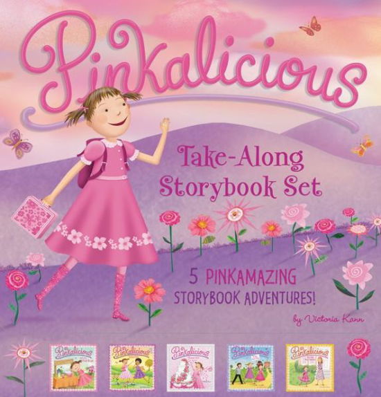 Cover for Victoria Kann · The Pinkalicious Take-Along Storybook Set: Tickled Pink, Pinkalicious and the Pink Drink, Flower Girl, Crazy Hair Day, Pinkalicious and the New Teacher - Pinkalicious (Paperback Book) (2015)