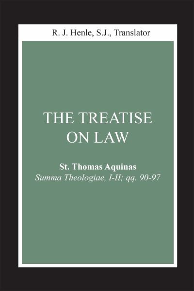 Cover for Saint Thomas Aquinas · Summa Theologiae (Treatise on Law) - Notre Dame Studies in Law &amp; Contemporary Issues (Gebundenes Buch) (1993)