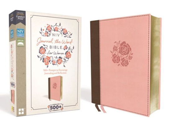 NIV, Journal the Word Bible for Women, Leathersoft, Pink, Red Letter Edition, Comfort Print 500+ Prompts to Encourage Journaling and Reflection - Zondervan - Livres - HarperCollins Publishers - 9780310450801 - 16 octobre 2018