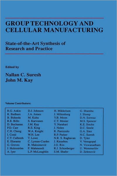 Cover for Nallan C Suresh · Group Technology and Cellular Manufacturing: A State-of-the-Art Synthesis of Research and Practice (Hardcover Book) [1998 edition] (1997)