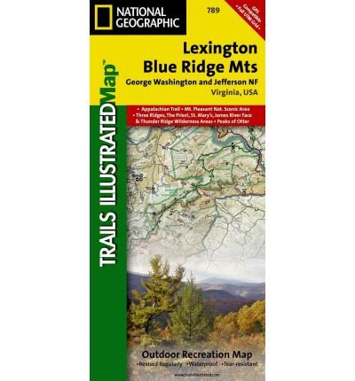 Lexington / Blue Ridge, G.w. & Jefferson National Forests: Trails Illustrated Other Rec. Areas - National Geographic Maps - Bøger - National Geographic Maps - 9781566953801 - 2020