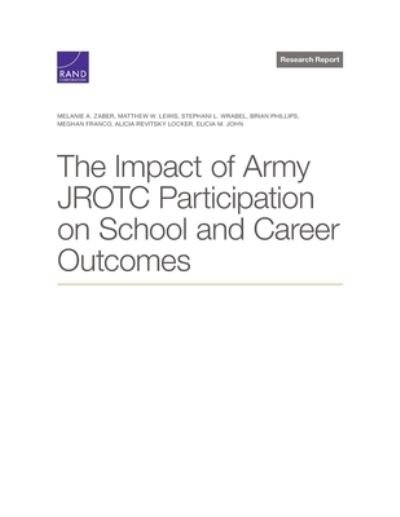 Cover for Melanie A. Zaber · Impact of Army JROTC Participation on School and Career Outcomes (Book) (2023)