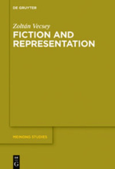 Cover for Vecsey · Fiction and Representation (Bok) (2019)
