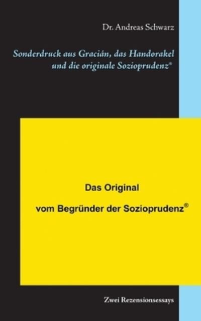 Cover for Schwarz · Sonderdruck aus Gracián, das Ha (N/A) (2020)