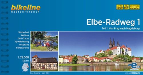 Cover for Esterbauer · Bikeline: Elbe-Radweg 1: Von Prag nach Magdeburg (Spiral Book) (2019)