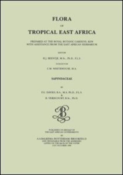 Cover for Bernard Verdcourt · Flora of Tropical East Africa - Sapindaceae (Hardcover Book) (1998)