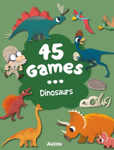 Cover for Dinosaurs - 45 Games (Spiralbuch) (2023)