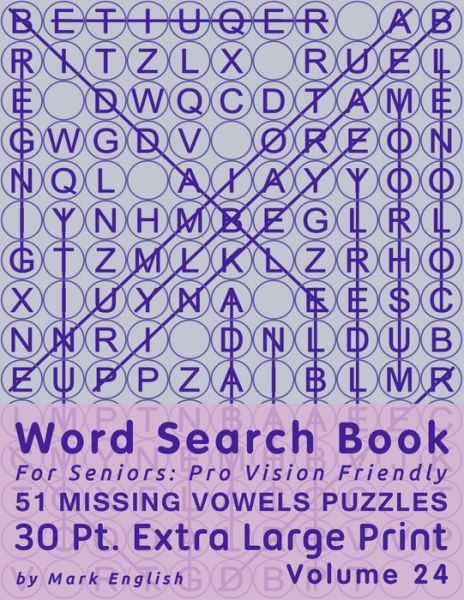 Cover for Mark English · Word Search Book For Seniors (Paperback Book) (2020)