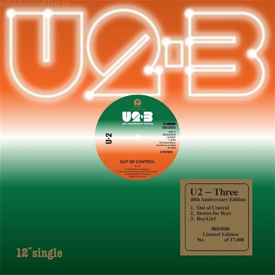 Cover for U2 · Three (12&quot;) [EP edition] (2019)