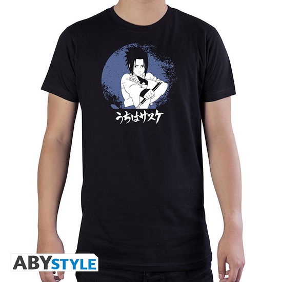 Cover for Naruto · NARUTO SHIPPUDEN - Tshirt Sasuke man SS black - (Toys)