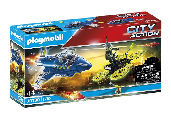 Playmobil - Playmobil 70780 Politiejet Drone-achtervolging - Playmobil - Produtos - Playmobil - 4008789707802 - 