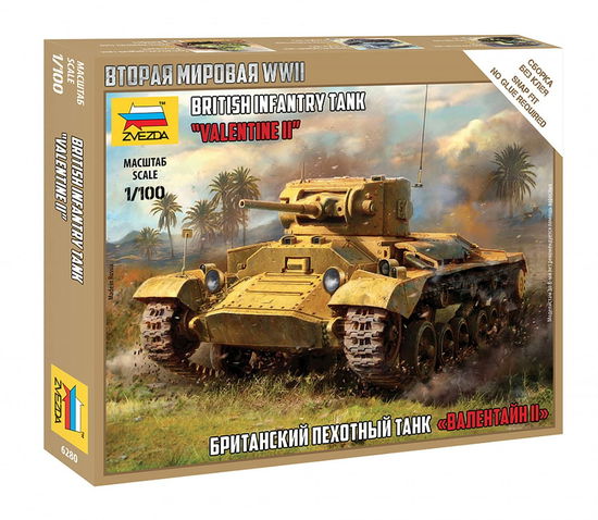 Cover for Zvezda · 1/100 British Infantry Tank Valentine Ii (Speelgoed)