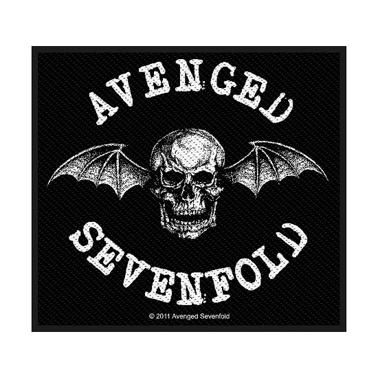 Avenged Sevenfold Standard Woven Patch: Death Bat - Avenged Sevenfold - Produtos - PHD - 5055339730802 - 19 de agosto de 2019