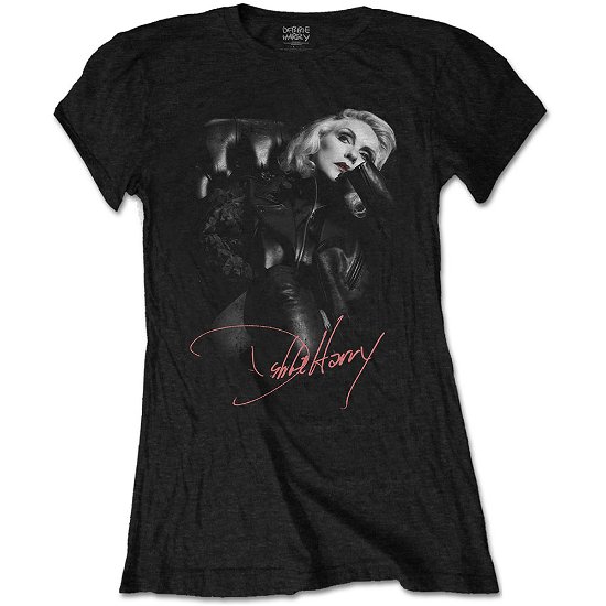 Debbie Harry Ladies T-Shirt: Leather Girl - Deborah Harry - Merchandise -  - 5056170675802 - 