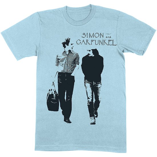 Cover for Simon &amp; Garfunkel · Simon &amp; Garfunkel Unisex T-Shirt: Walking (T-shirt) [size S] [Blue - Unisex edition]