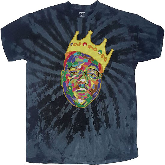 Cover for Biggie Smalls · Biggie Smalls Unisex T-Shirt: Crown (Wash Collection) (T-shirt) [size S] [Blue - Unisex edition]
