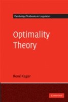 Cover for Kager, Rene (Universiteit Utrecht, The Netherlands) · Optimality Theory - Cambridge Textbooks in Linguistics (Taschenbuch) (1999)