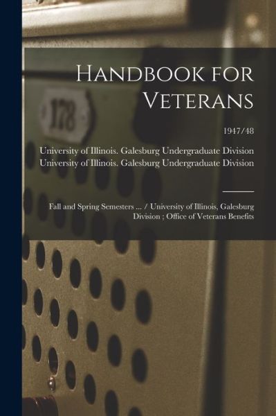 Cover for University of Illinois (Urbana-Champa · Handbook for Veterans (Paperback Book) (2021)