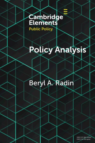 Cover for Beryl A. Radin · Defining Policy Analysis: A Journey that Never Ends - Elements in Public Policy (Paperback Book) (2021)