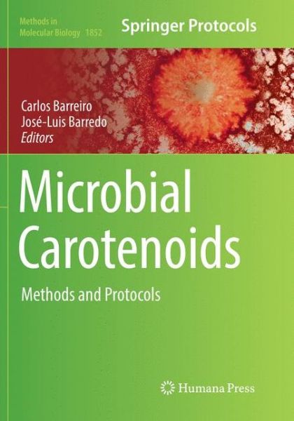 Cover for Microbial Carotenoids (Book) [Softcover reprint of the original 1st ed. 2018 edition] (2019)